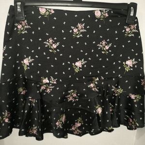 Forever 21 Black/Multi Mini Skirt
